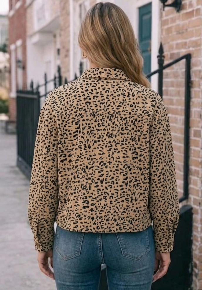 CHAQUETA EN PANA PARA MUJER