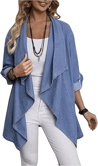 CARDIGAN DENIM PARA MUJER