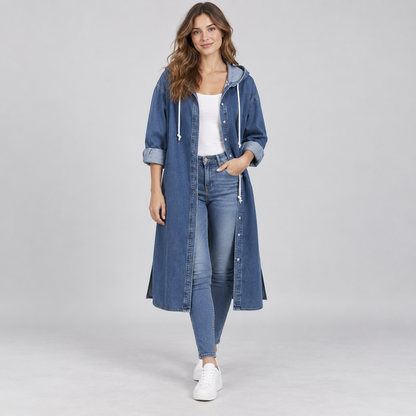 GABAN EN JEAN PARA DAMA