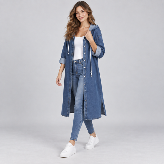 GABAN EN JEAN PARA DAMA