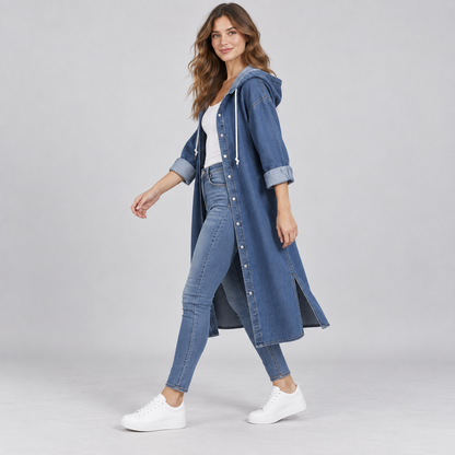 GABAN EN JEAN PARA DAMA