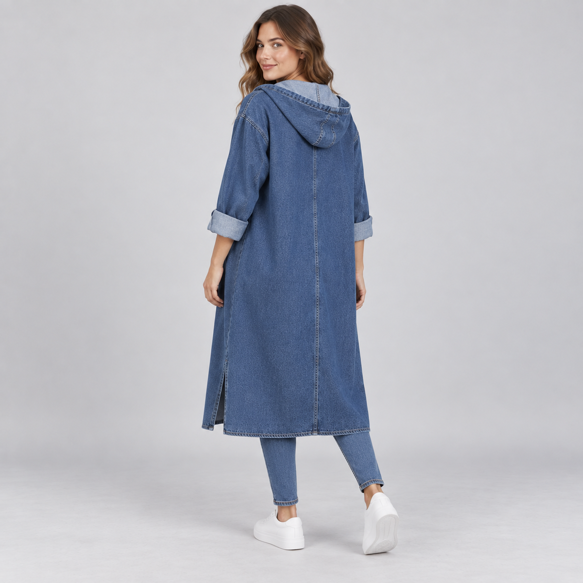 GABAN EN JEAN PARA DAMA