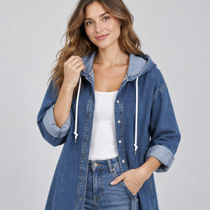 GABAN EN JEAN PARA DAMA