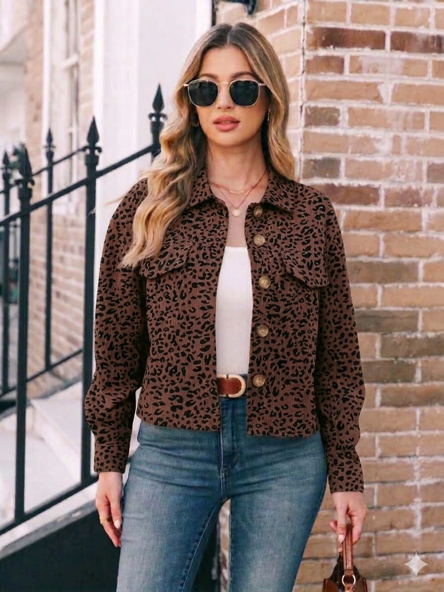CHAQUETA EN PANA PARA MUJER